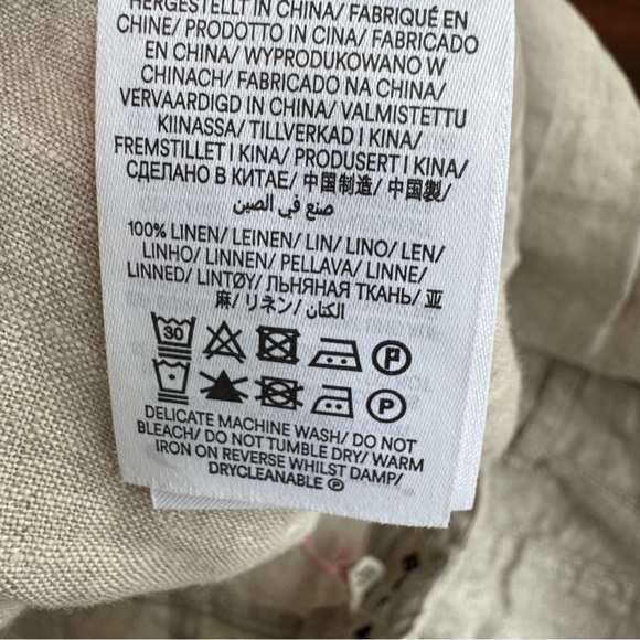 NWT Boden Women's 100% Linen Shorts US 12 Regent Pleat Coastal Preppy - Picture 6 of 7